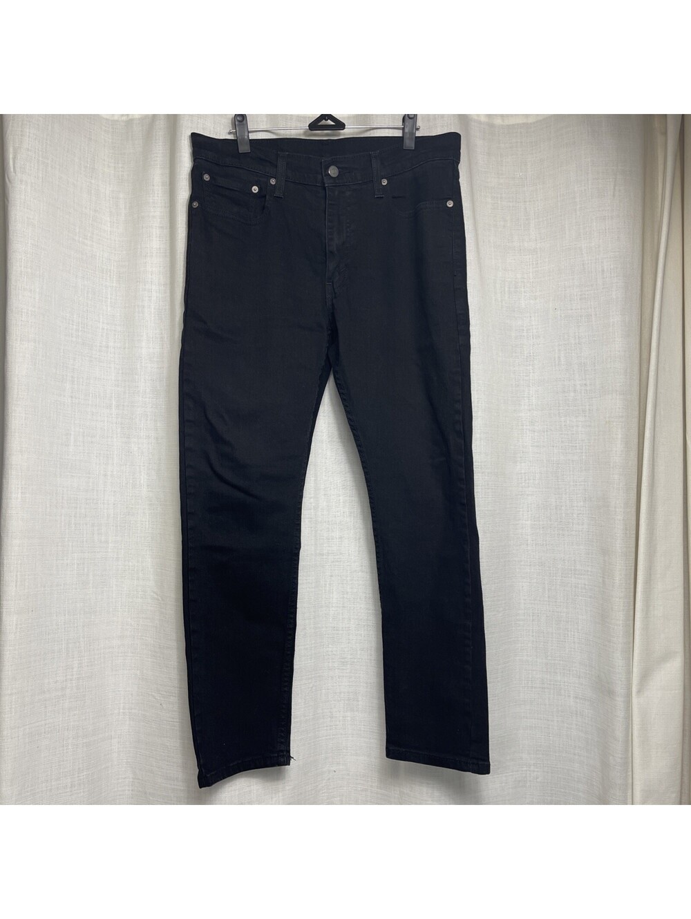 Men’s Levi Black Label 512 Slim Taper, Black Jeans, 33X 30